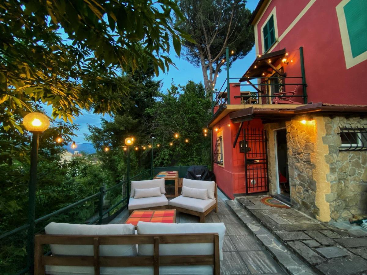 La Casa Rossa Arcola Con Vista Villa Exterior photo